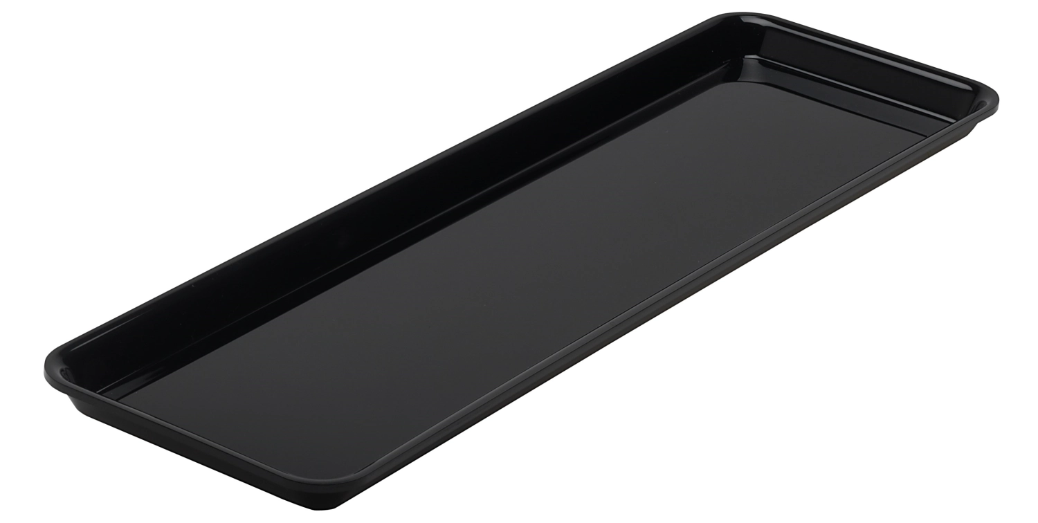 Rechteckige Schale GN2/4 53x16.2x1.7cm schwarz