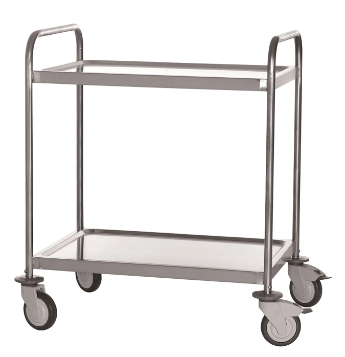 Servierwagen 2 Tablar 80x58cm H96cm