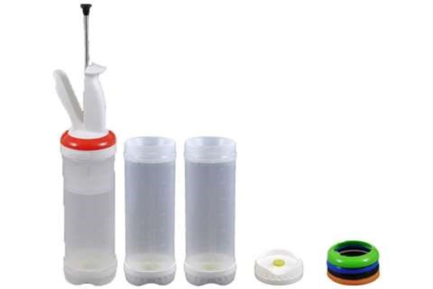 Distributeur de sauces set 3 bouteilles 0.473lt trois trous