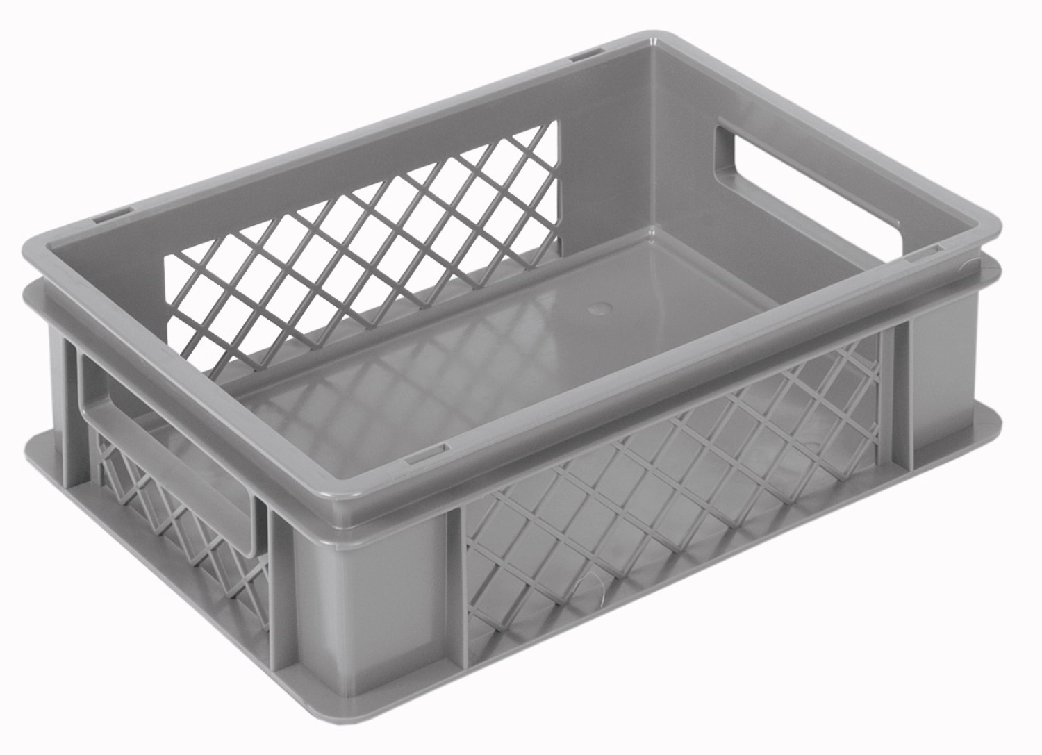 Bac gris 40x30x12cm standard fond fermé/parois perfo