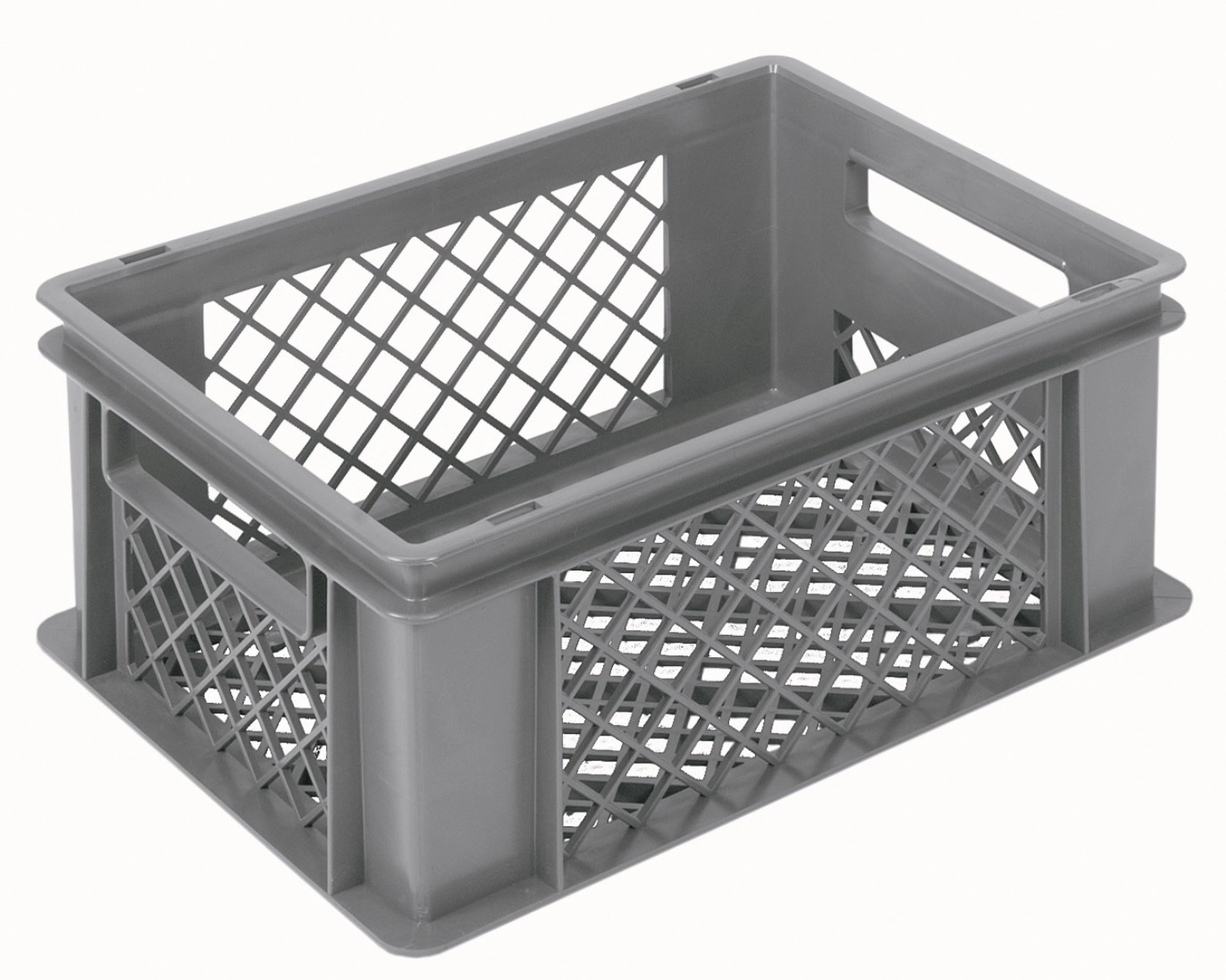 Bac gris 40x30x17cm standard fond et parois perforés