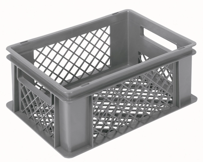 Bac gris 40x30x17cm standard fond et parois perforés