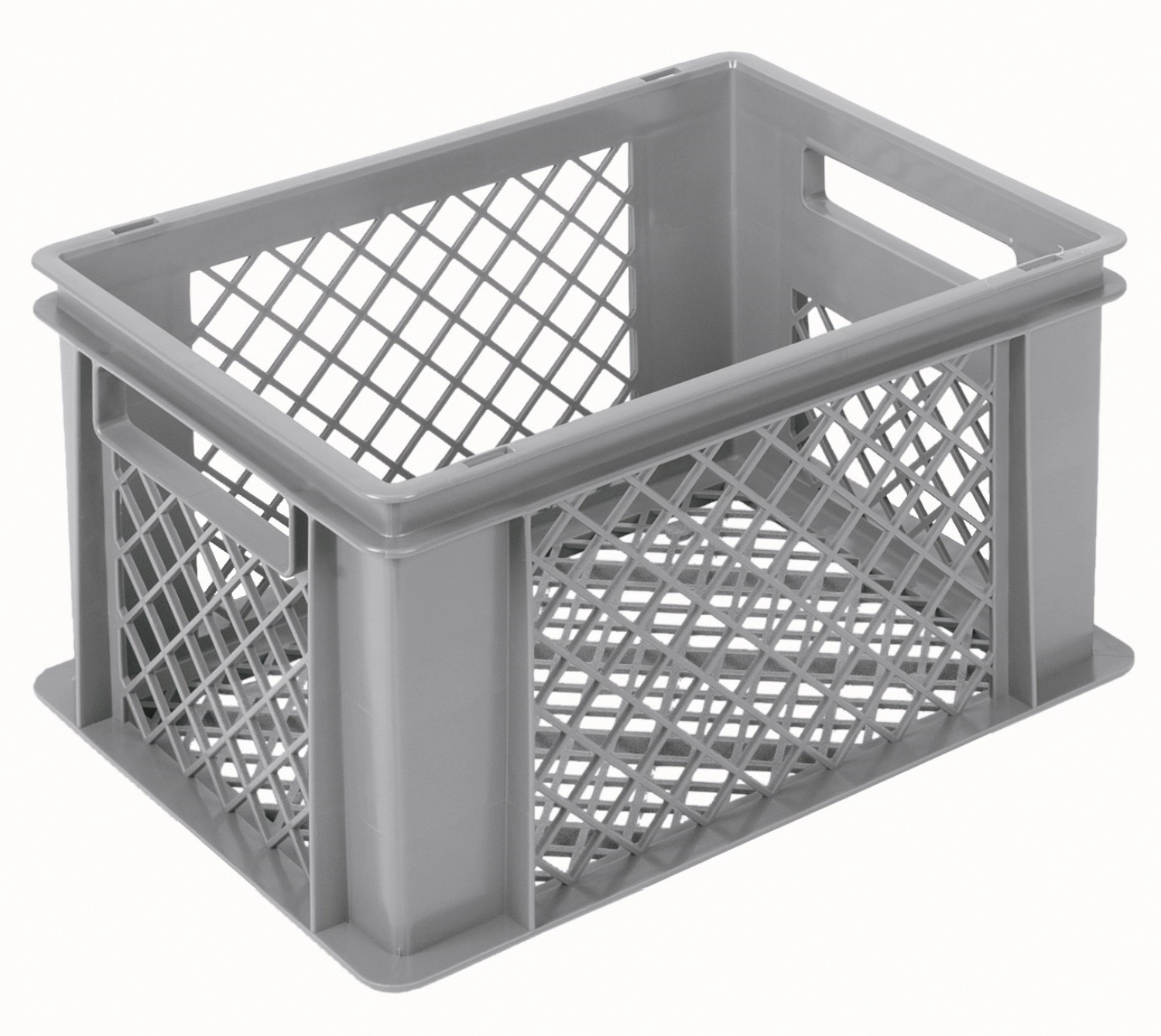 Bac gris 40x30x22cm standard fond et parois perforés