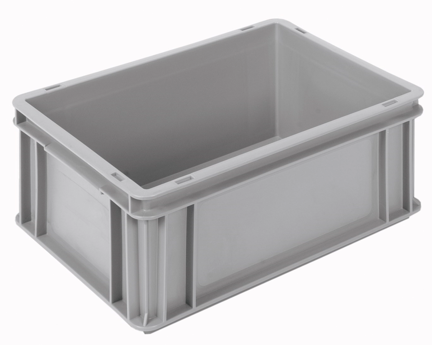 Behälter grau 40x30x17cm verstärkt Boden u.Wände geschlossen