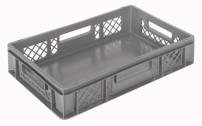 Euronorm 600x400x120 mm - standard fond plein - cotes ajoure