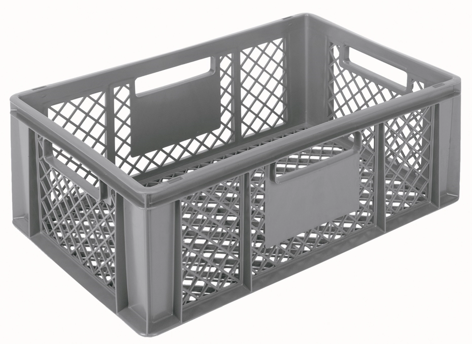 Bac gris 60x40x22cm standard fond et parois perforés