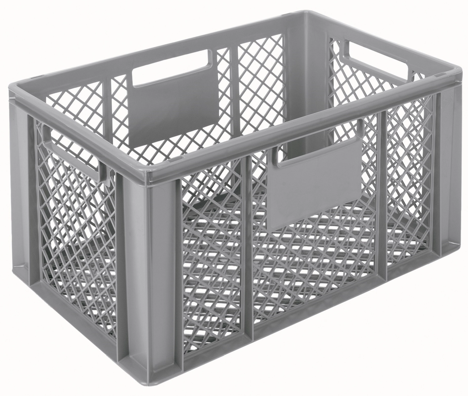 Bac gris 60x40x32cm standard fond et parois perforés