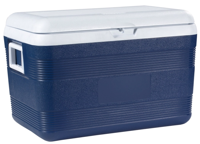 Boîte de transport isolée bleu 50lt a. couvercle