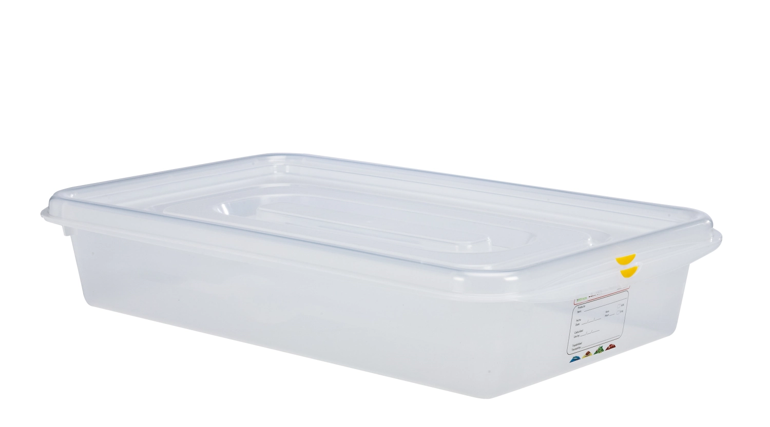 Bac de conservation GN1/1 10cm 13lt a. couvercle et clips