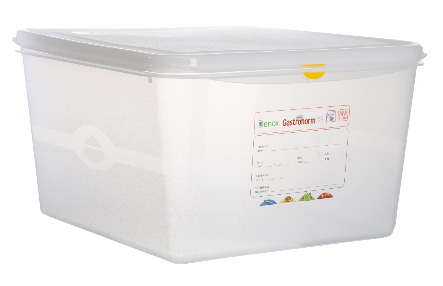 Frischhaltebox GN2/3 200mm 19lt mit Deckel und Clips