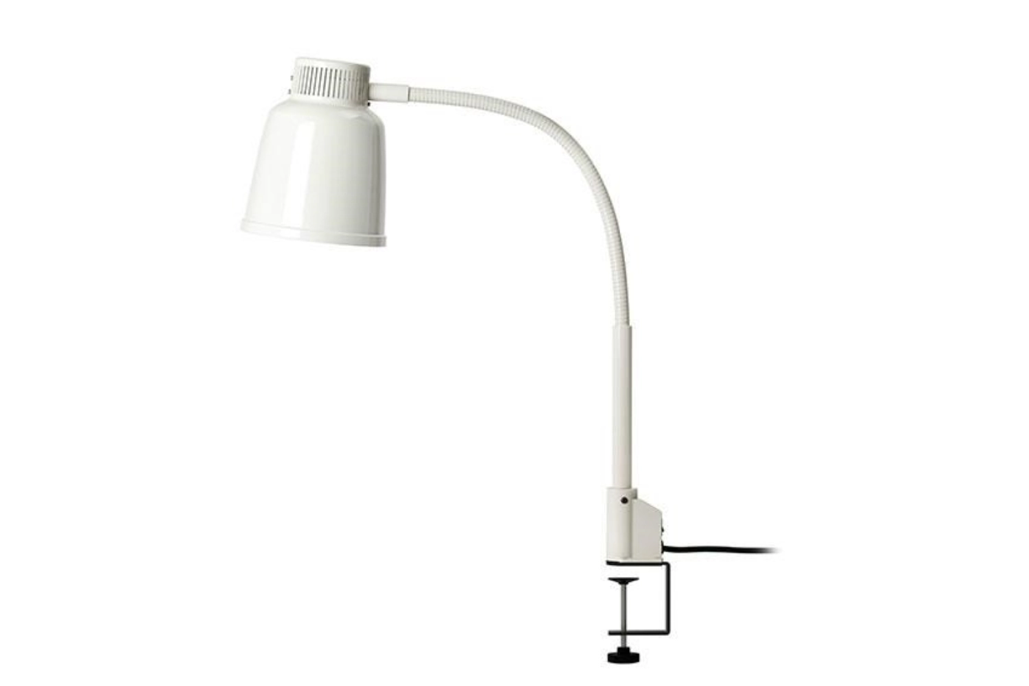 Lampe chauffante a. pince Hauteur totale 63.5cm blanc