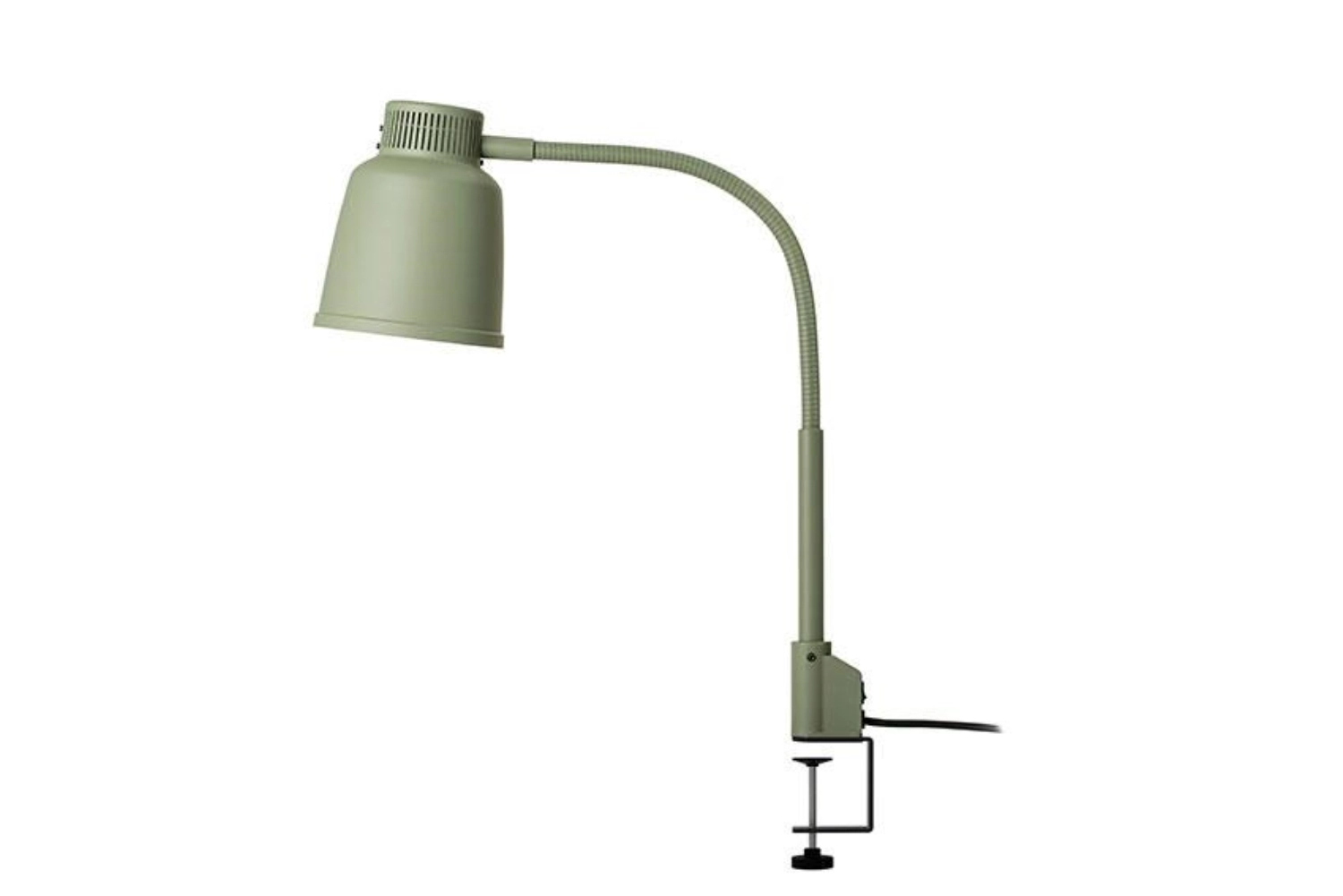 lampe chauffante a. pince hauteur totale 63.5cm gris