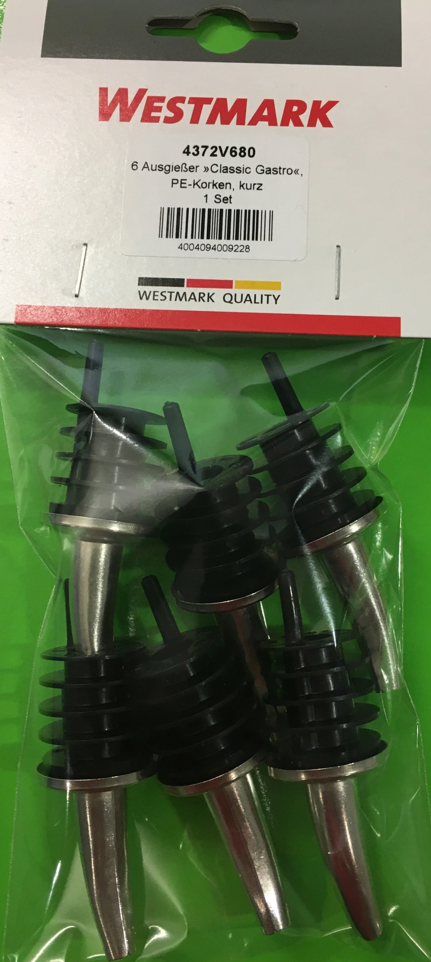 Set de 6 verseurs gastro forme courte