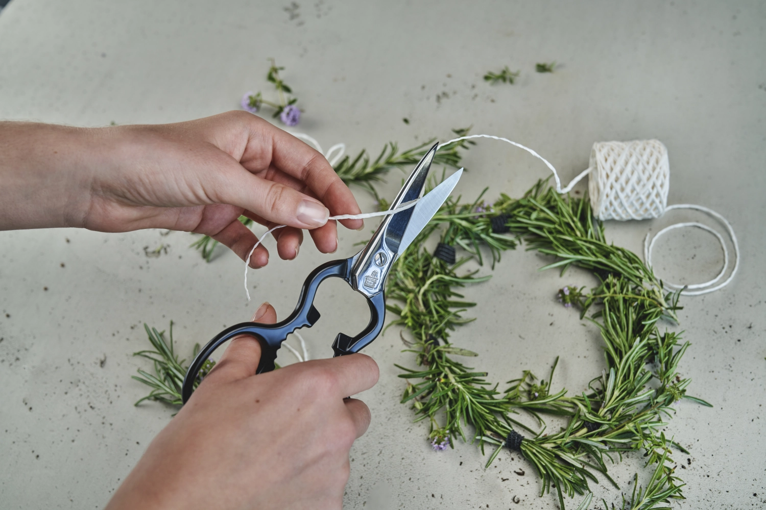Ciseaux de cuisine polyvalents, noir, 200mm