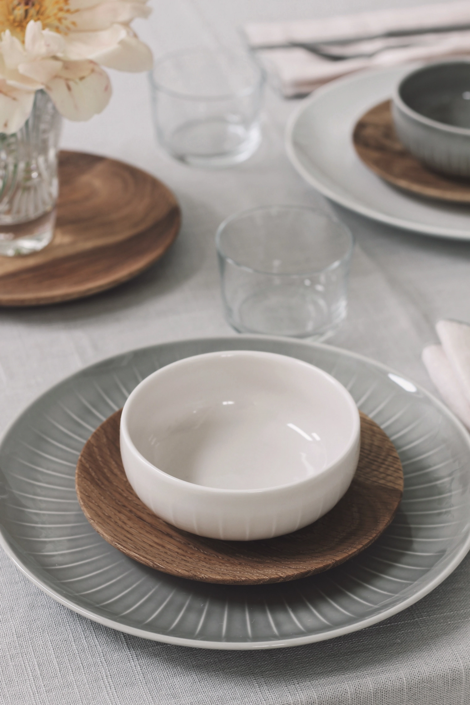 Joyn gris assiette plate 27cm