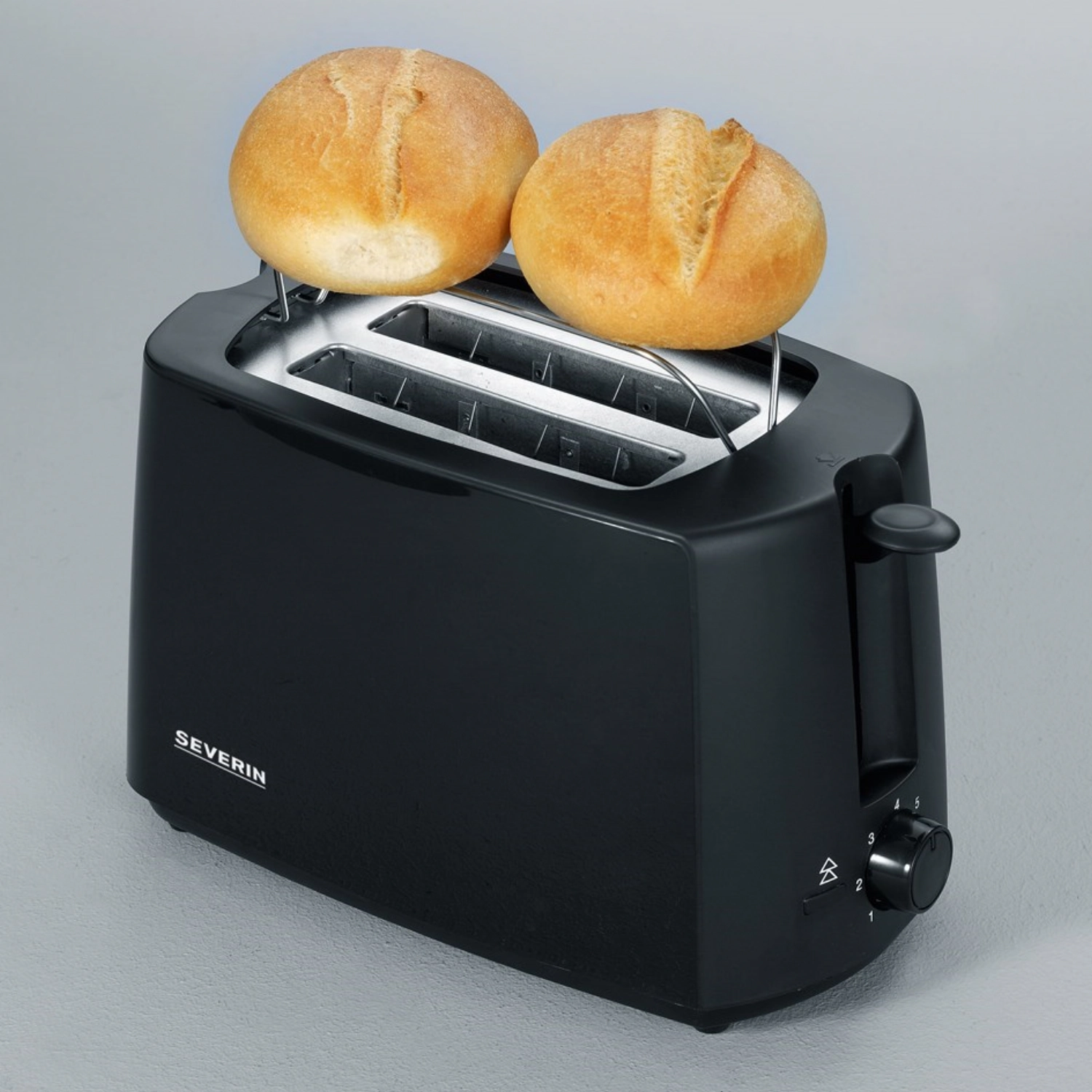 Toaster für 2 Scheiben 19x31x19cm 700W schwarz