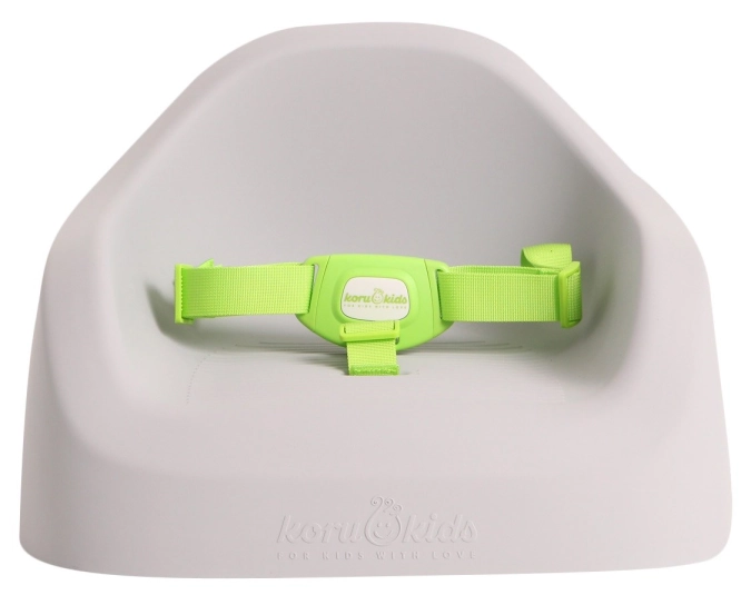 Siège enfant toddler gris avec ceinture de sécurité verte