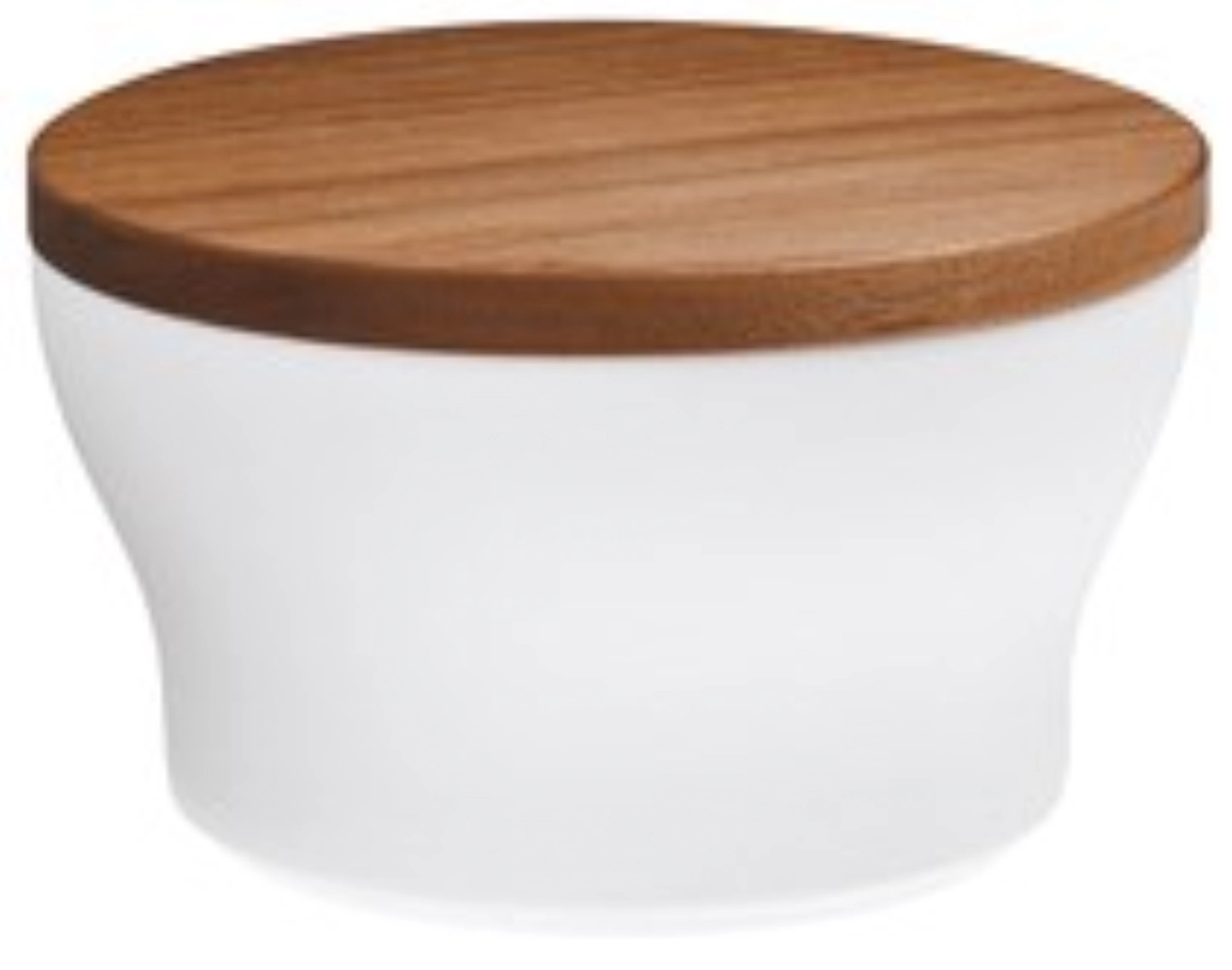 Sucrier Velvet moyen a. couvercle en noyer