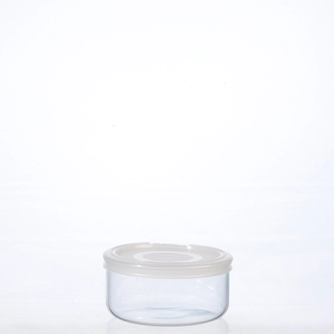 Plateau rond 12cm/.5l a. couvercle blanc Pyrex