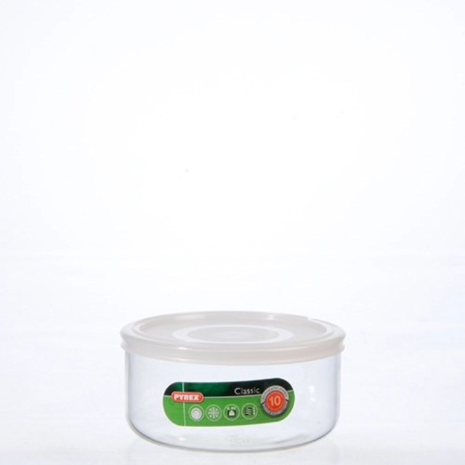 Plateau rond 15cm/1 1l a. couvercle blanc Pyrex