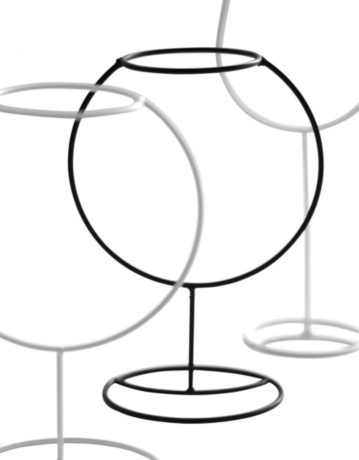 10er Set Metal sculptures Drahtglas