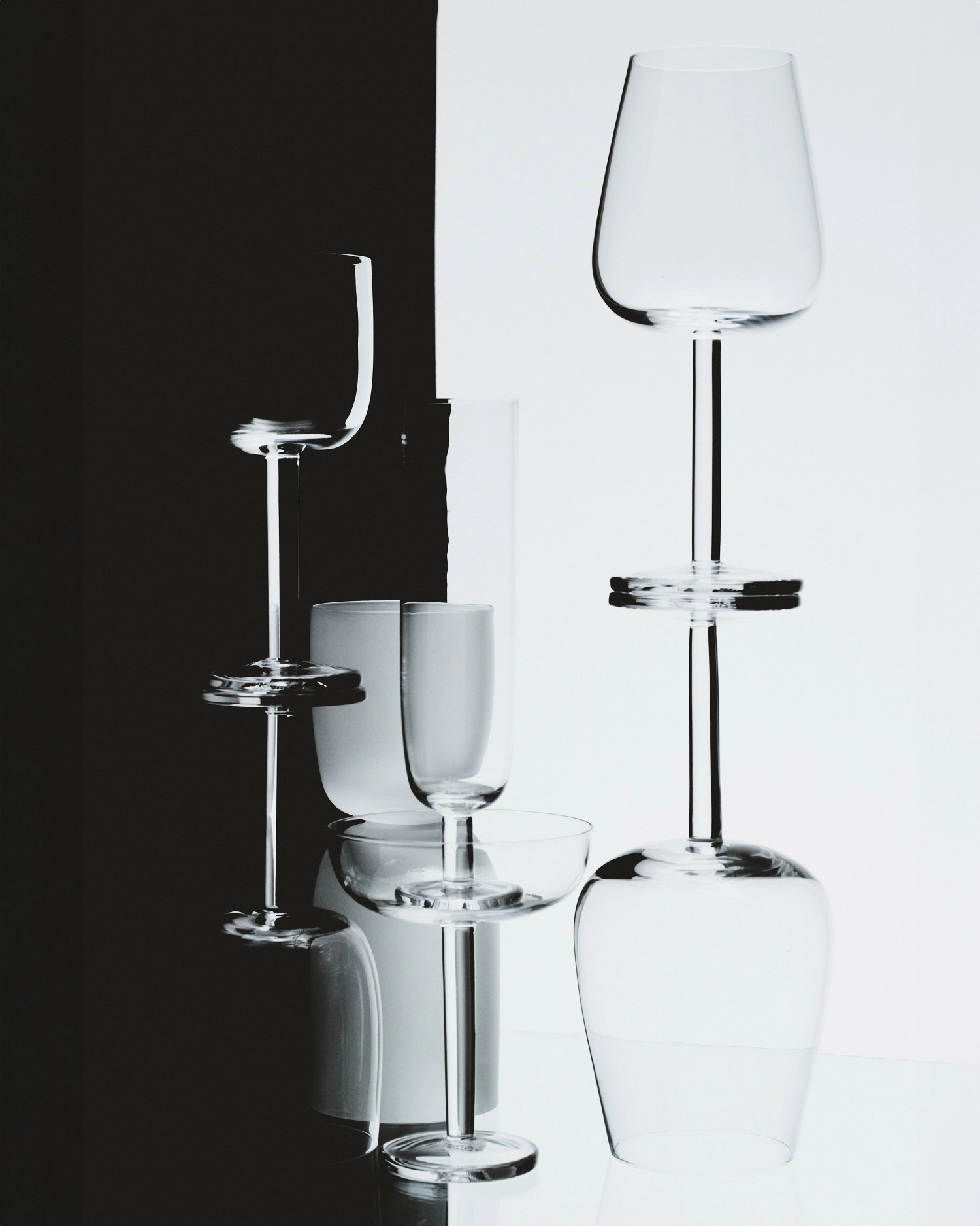 Base Rotweinglas gebogen