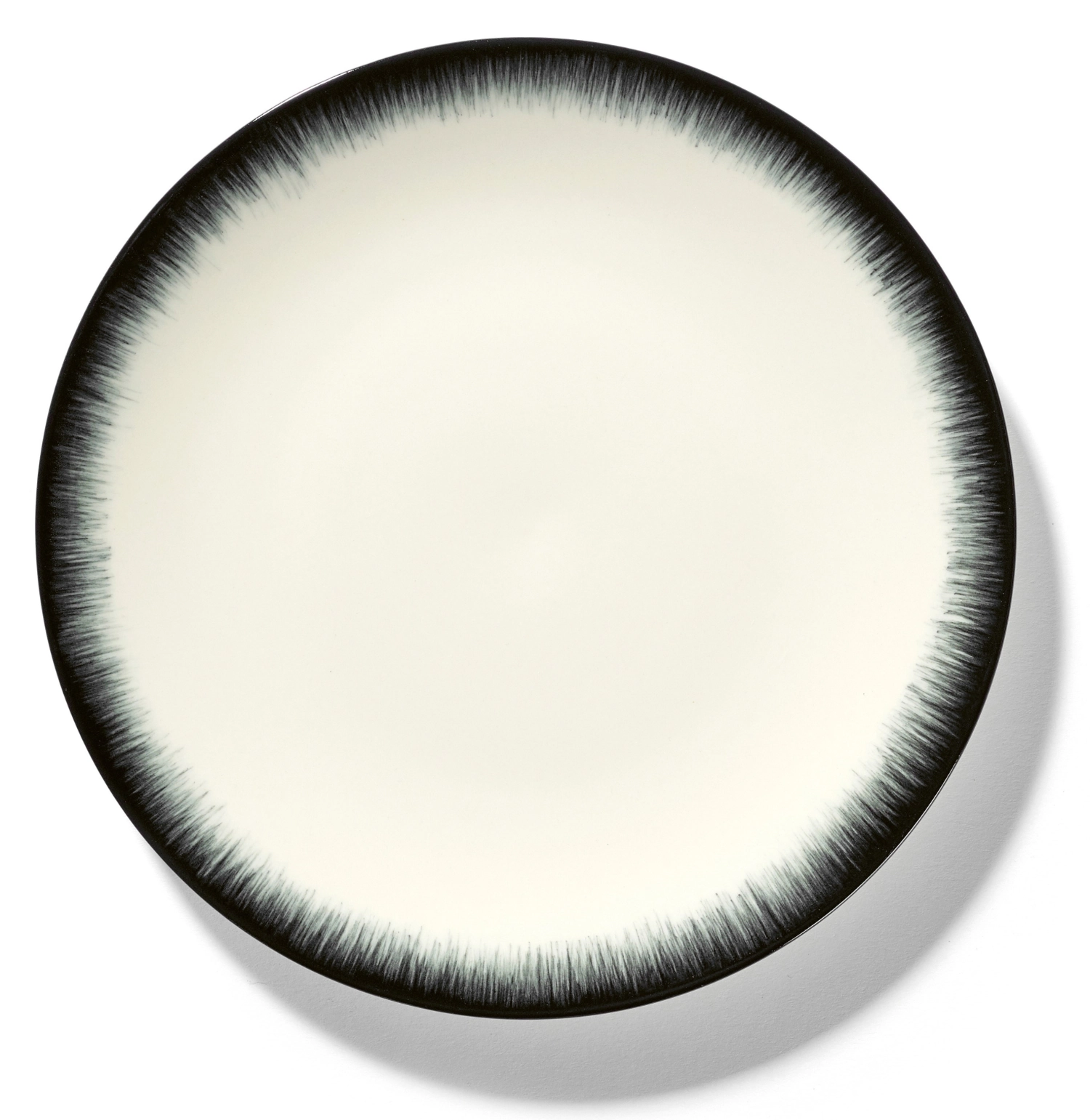 Ann Demeulem. De Teller D17,5 cm Dé Off-White Black Var 3