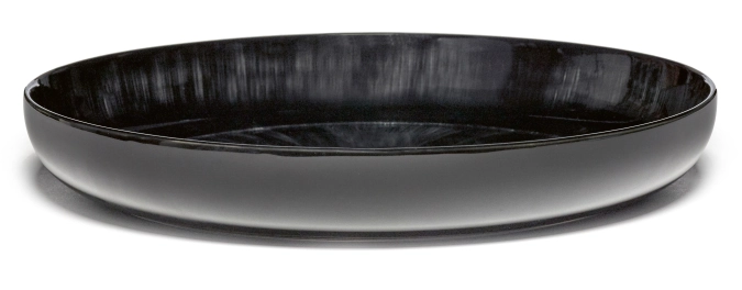 Ann Demeulem. De Assiette haute D27 cm Dé Off-White Black Va