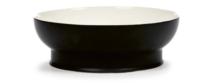 Ann Demeulemeester Schüssel D22cm Ra Black/Off-White