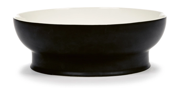 Ann Demeulemeester Schüssel D28cm Ra Black/Off-White
