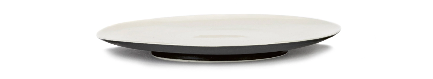 Ann Demeulemeester Assiette plate D17cm Ra Black/Off-White