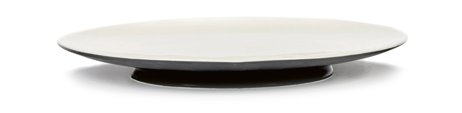 Ann Demeulemeester Assiette plate D24cm Ra Black/Off-White
