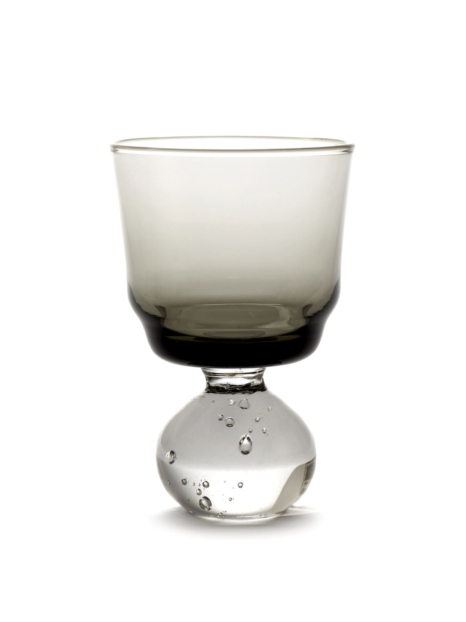 B. Silva Eternal Snow verre sur pied D6.3 H9.5 cm Smokey Gre