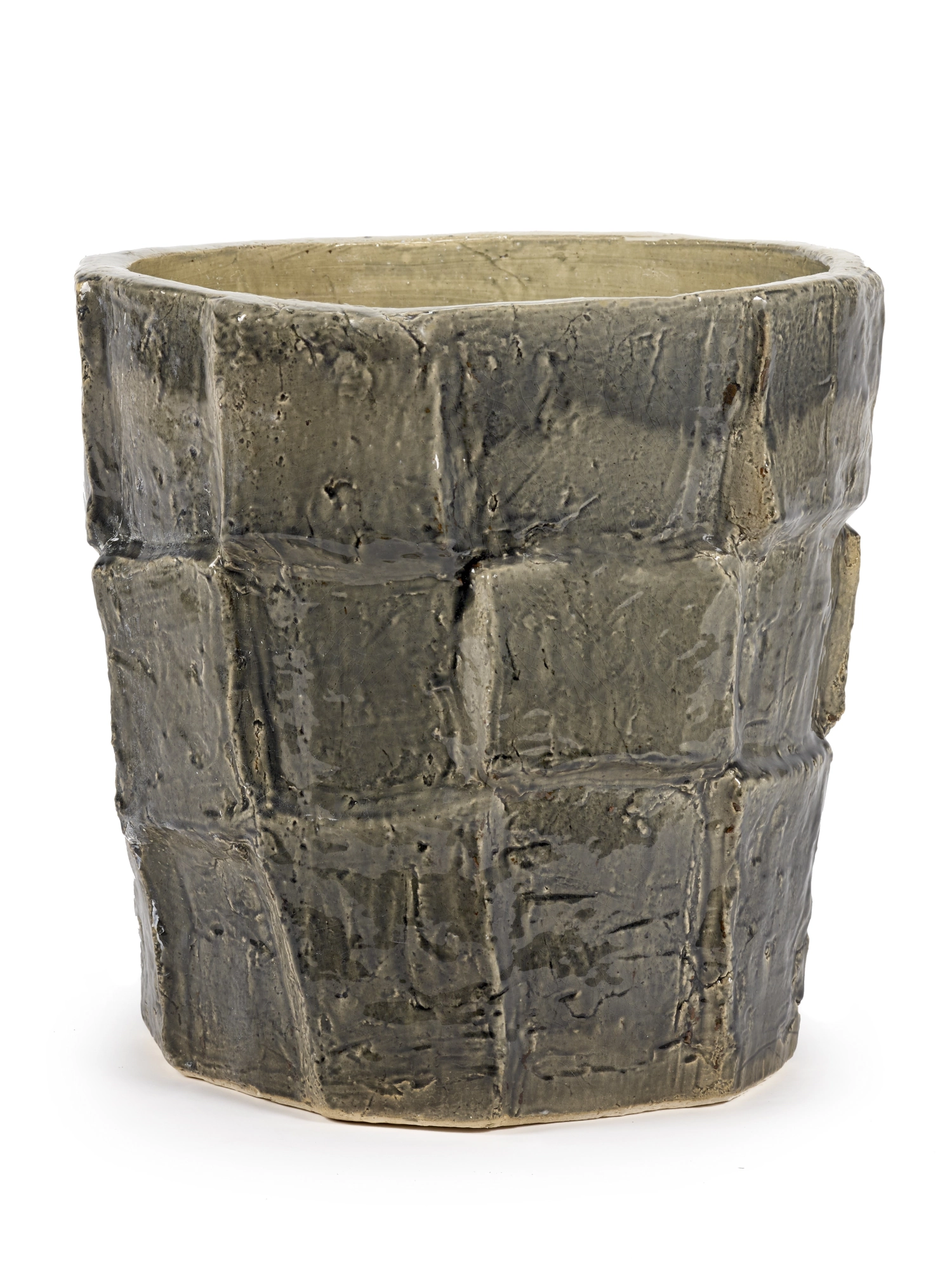 Bela Silva Look At Me Blumentopf D42.5 H42 cm Dark Gray