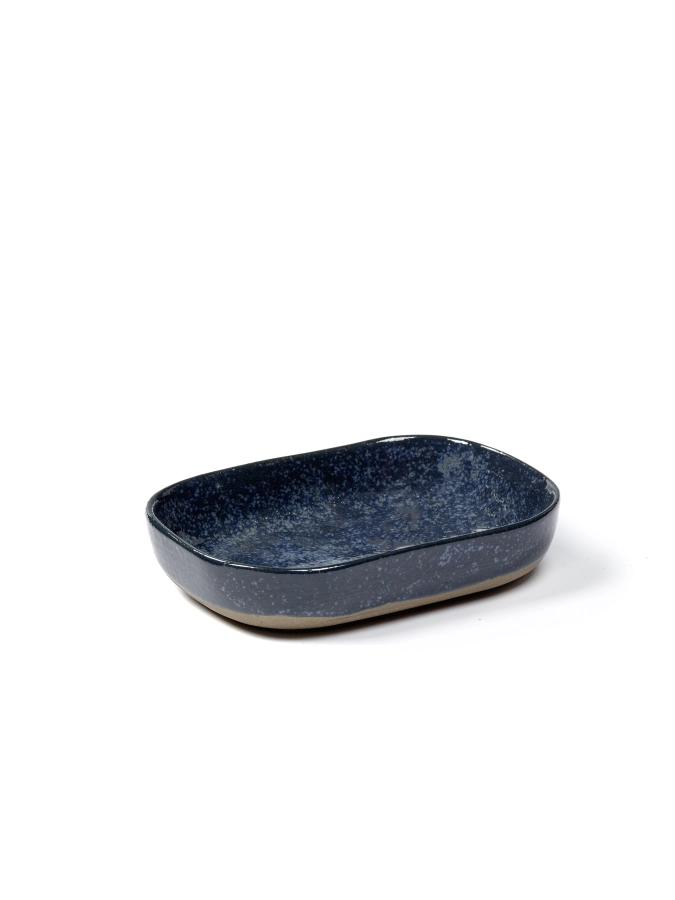 Merci La Nou. Table Teller tief N°7 14.5X10.5X3cm Blue/Grey