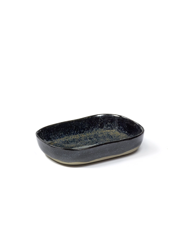 Merci La Nou. Table Teller tief N°7 14.5X10.5X3cm Dark Blue