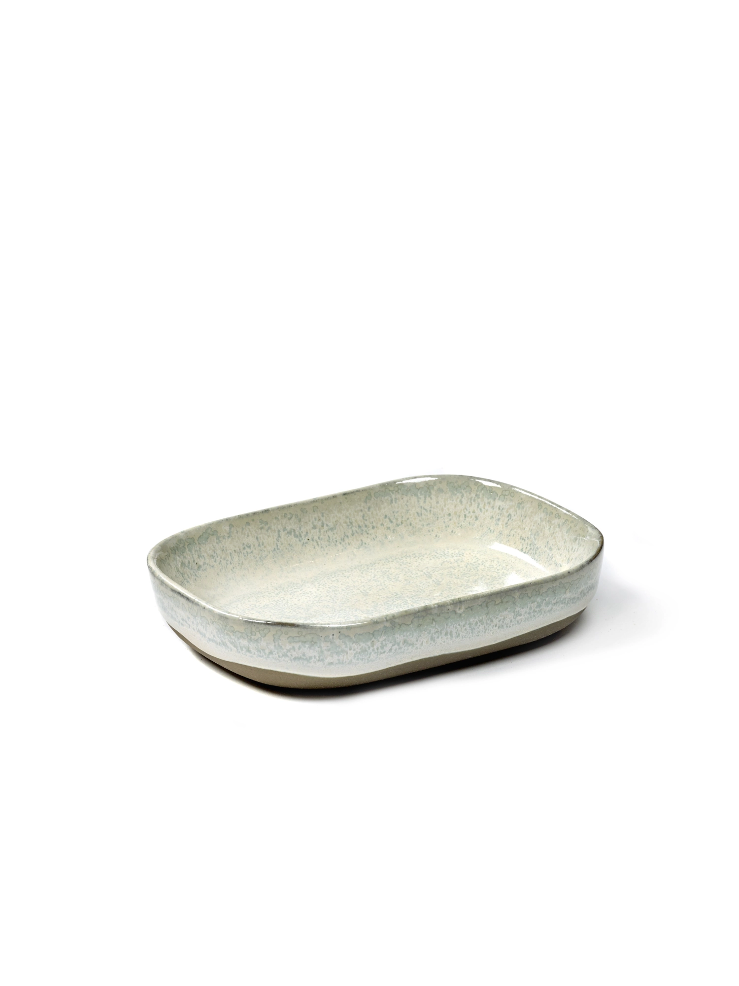 Merci La Nou. Assiette creuse N°7 14.5X10.5X3cm Blanc cassé