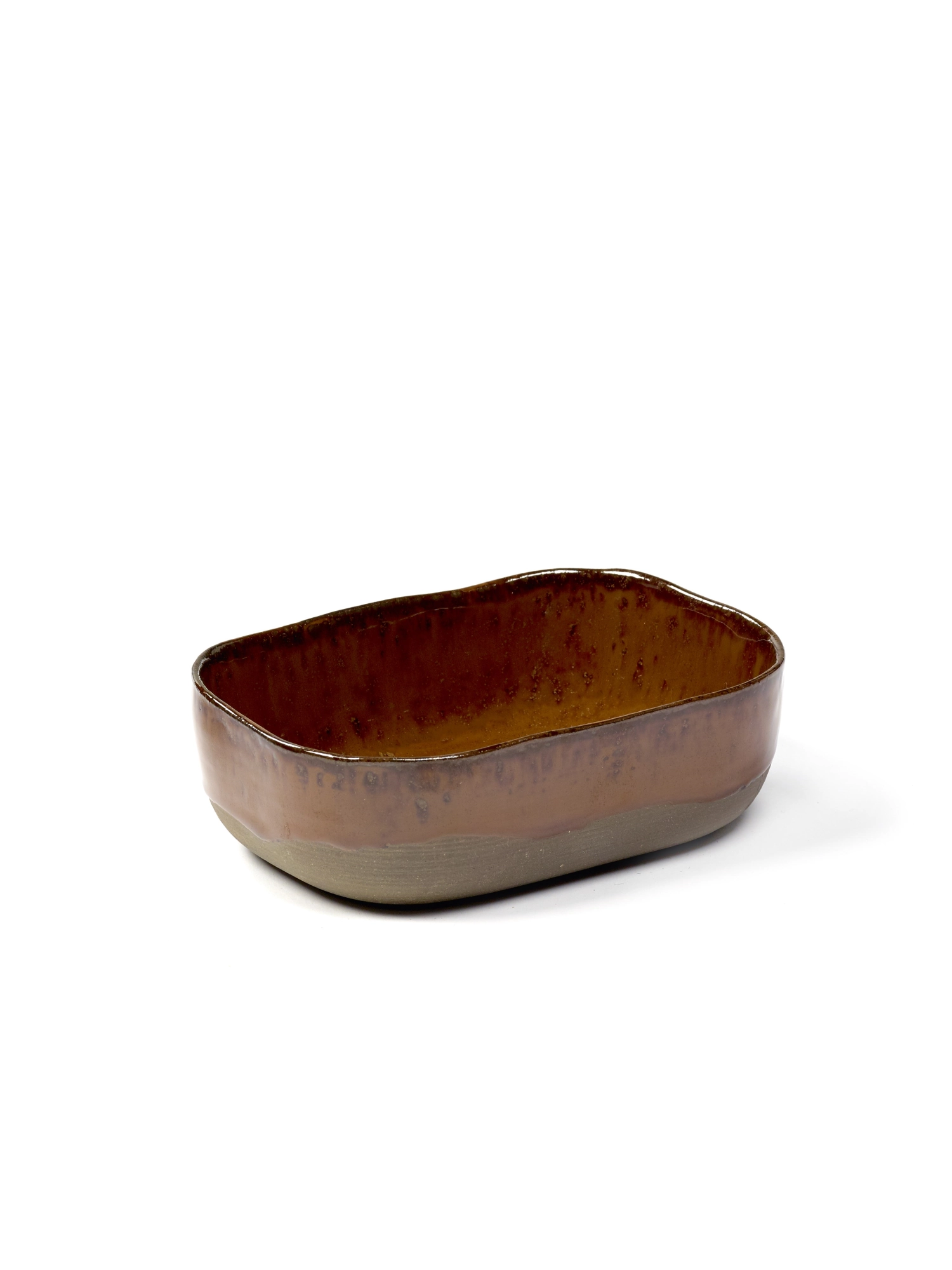 M. La Nou. Table Teller e. tief N°6 14.5X10.5X4.5cm Ocre/Bro