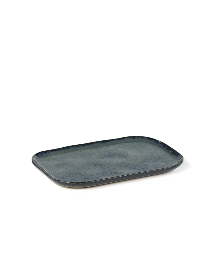 Merci La Nou. Table Teller recht. N°2 23X15X1.4cm Blue/Grey
