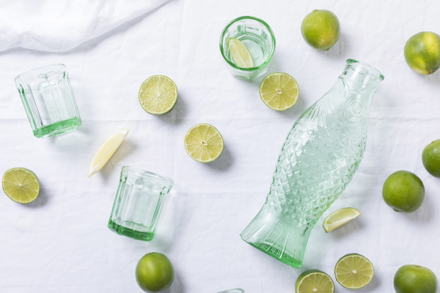 P. Navone Fish&Fish Flasche 1lt 10.6X7.5X29cm Trans Green