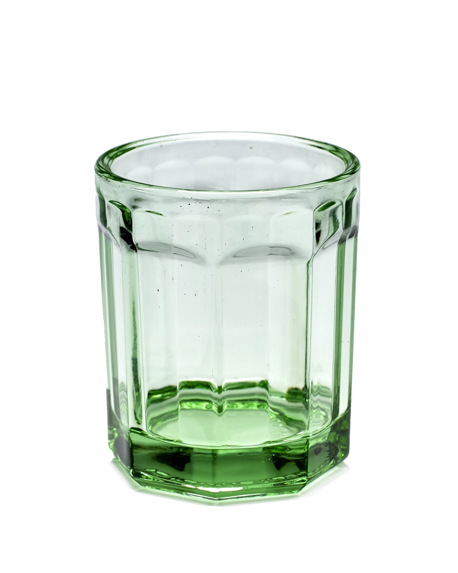 P. Navone Fish&Fish Verre D7.5 H9 cm 22cl Transparent Green