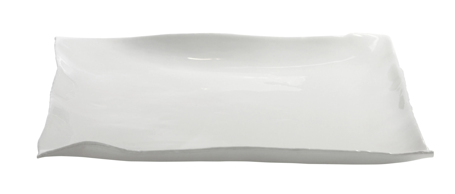 R. Van De Velde Perf. imperf. assiette carrée Earth 27X27cm