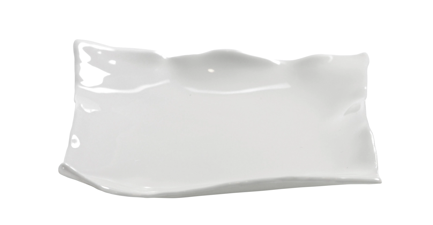 R. Van De Velde Perf. imperf. assiette carrée Earth 9X9cm