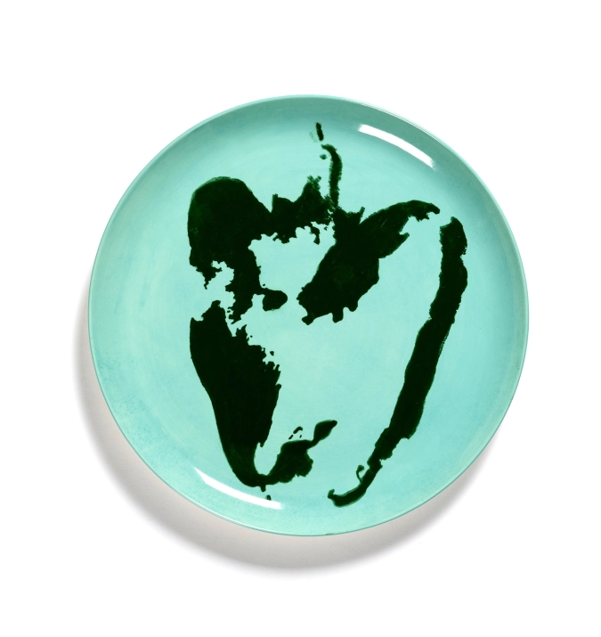 Ottolenghi Feast Assiette 26.5x26.5x2cm Azure Pepper Green