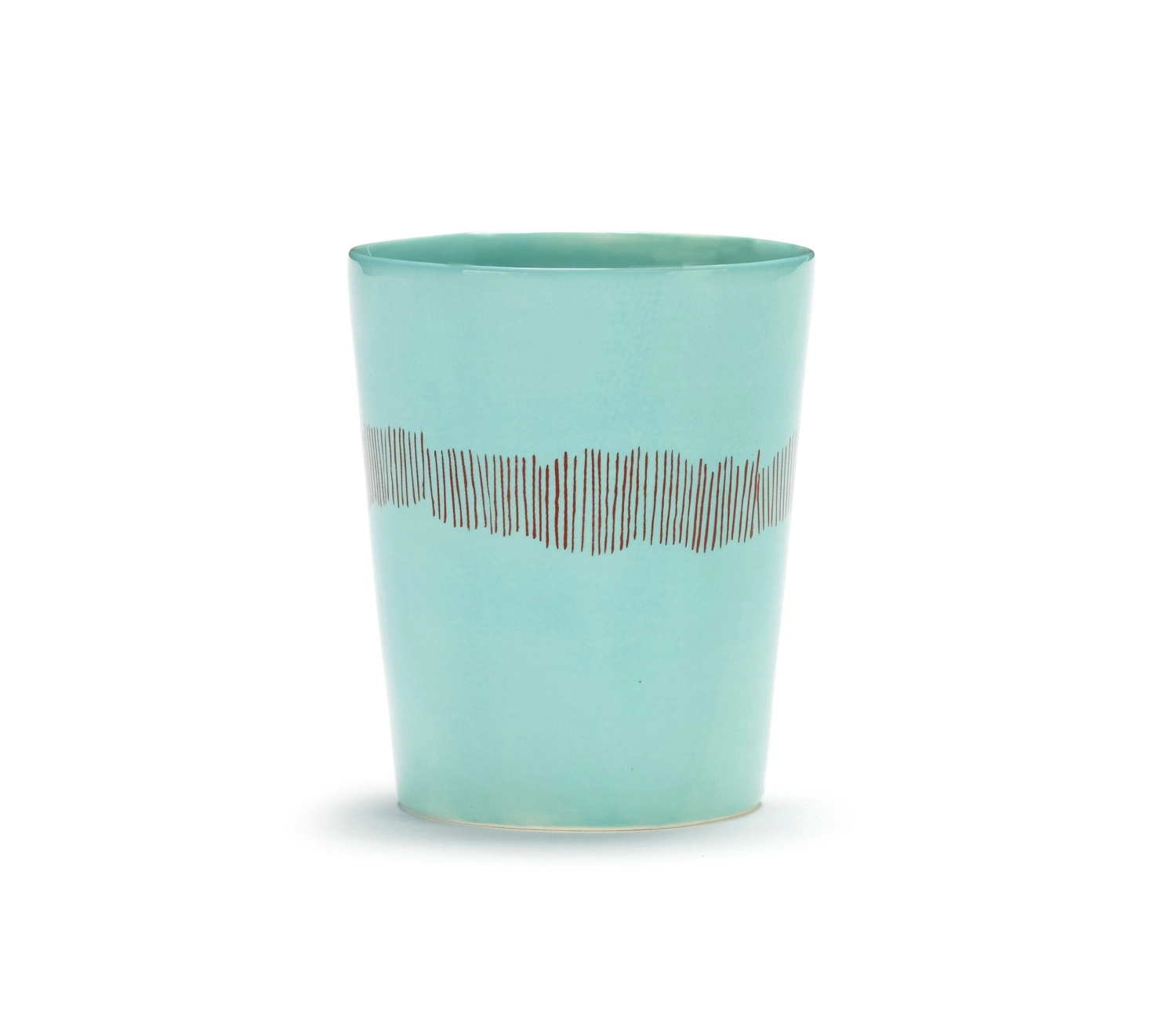 Ottolenghi Feast Tasse à thé 33 Cl Azure Swirl-Stripes Red