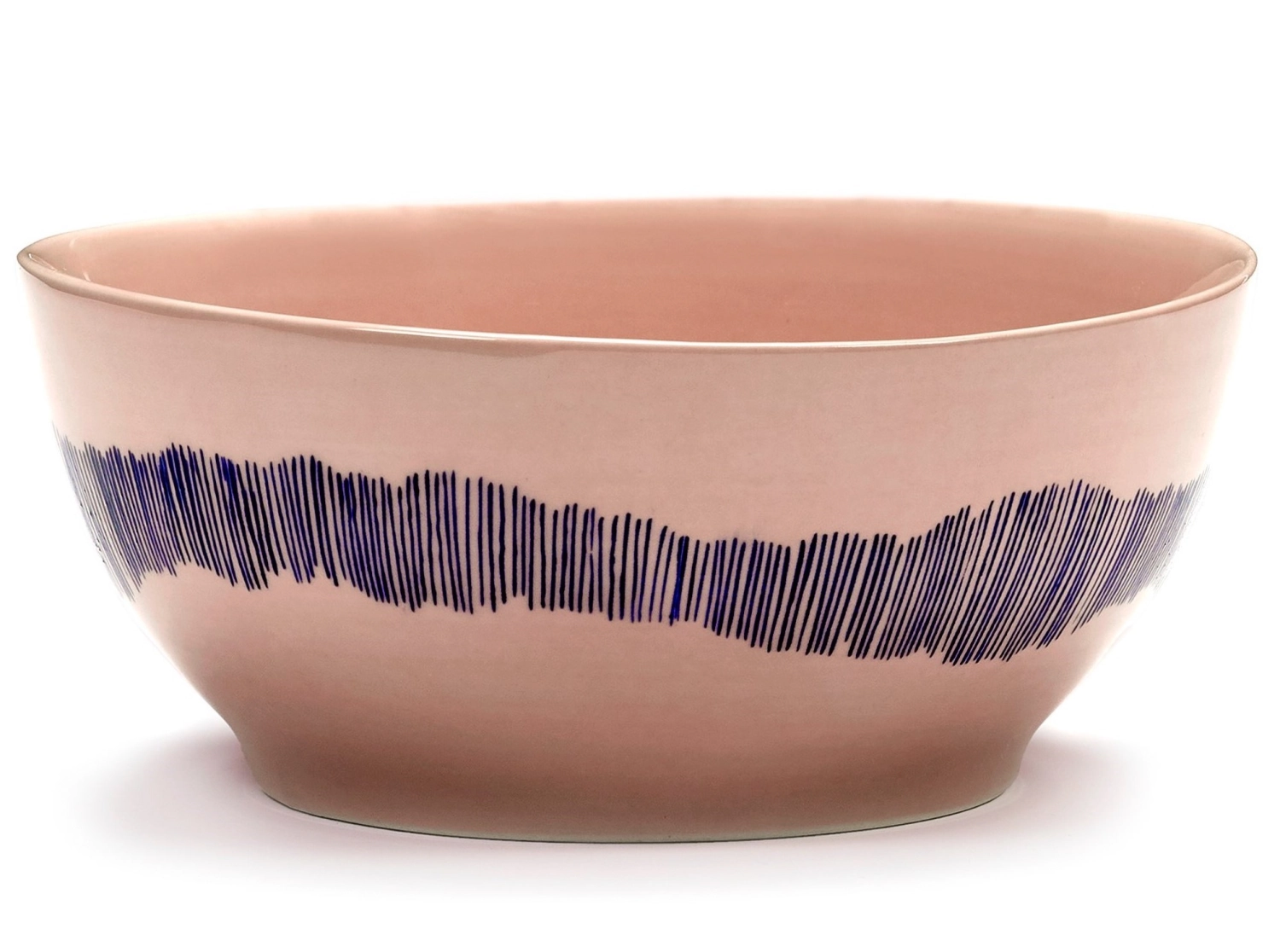 Otto. F. Bol 16x16x7.5cm Delicious Pink Swirl-Stripes B