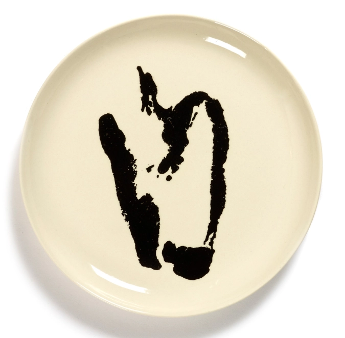 Otto. Feast Assiette 22.5x22.5x2cm White Pepper Black