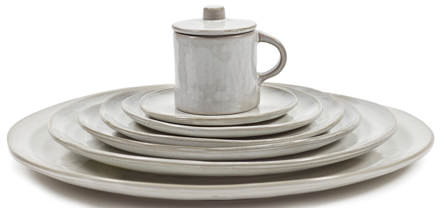 La Mère Servierplatte D30.5 H2.5 cm Off White