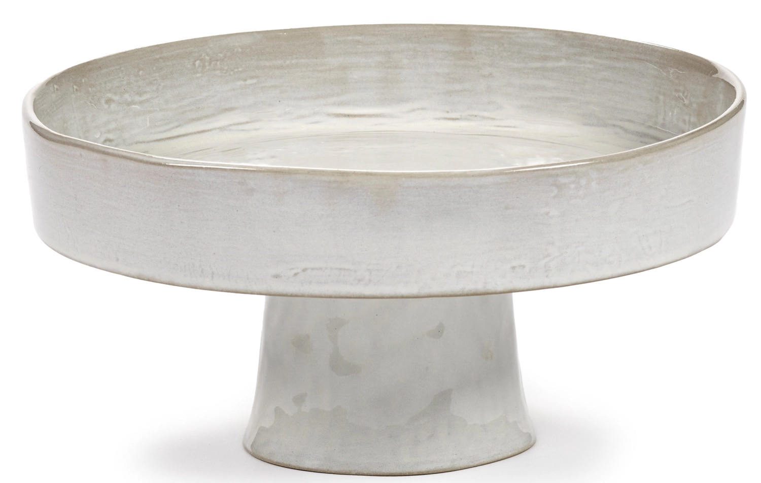 La Mère Teller tief auf Fuss L D25 H12.5 cm Off White