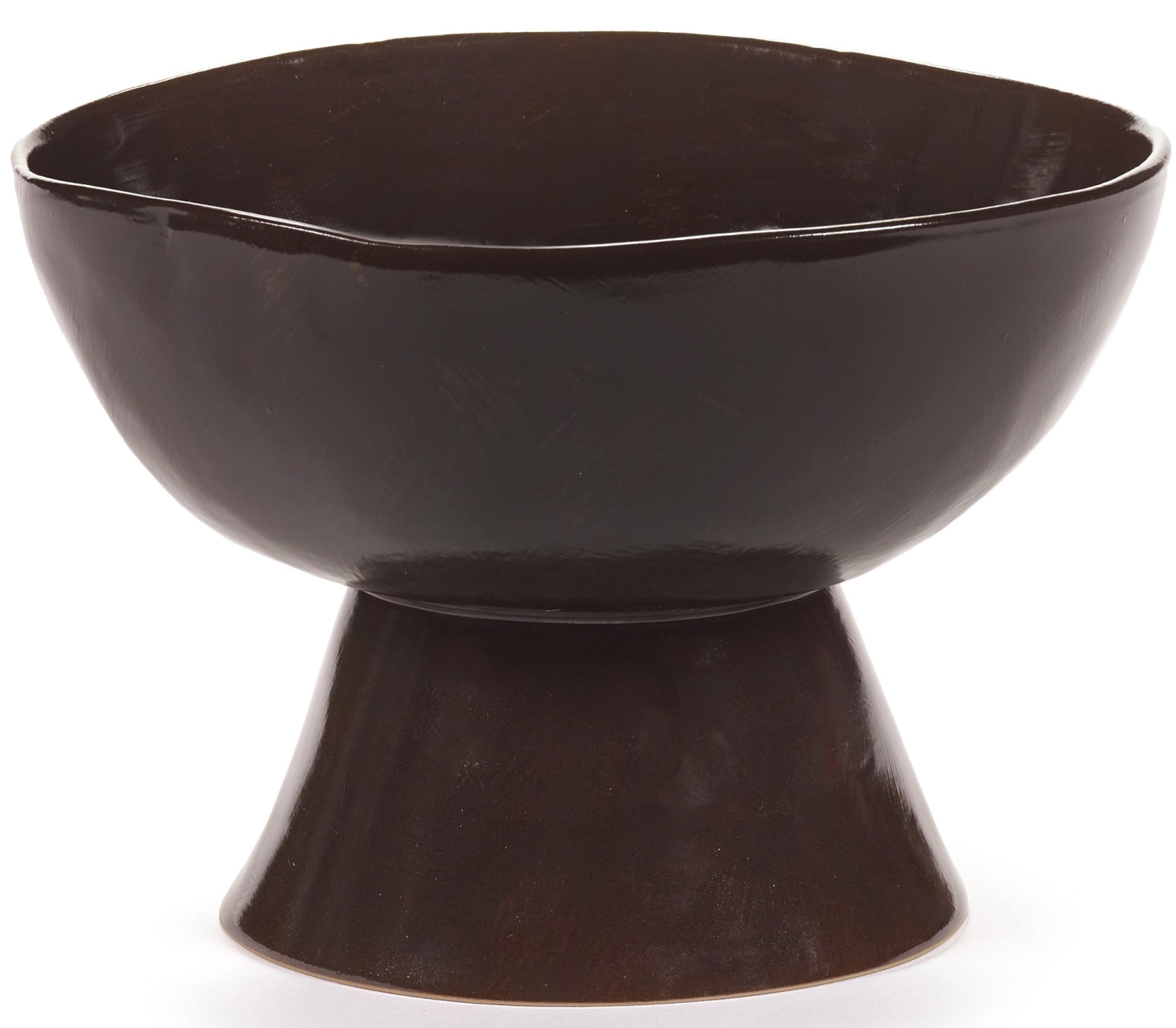 La Mère Plat haut grand pied D20.5 H14.5 cm Ebony
